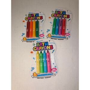 Lot of 3 Packs of Children's Bathtub Crayons Your choice of colors New